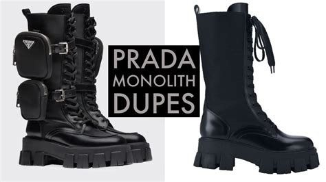 prada dupe sneakers|prada monolith dupe boots.